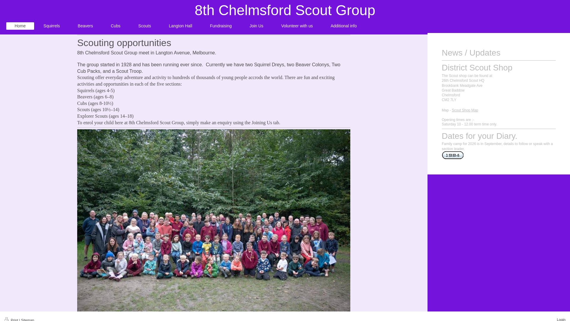 Website screenshot