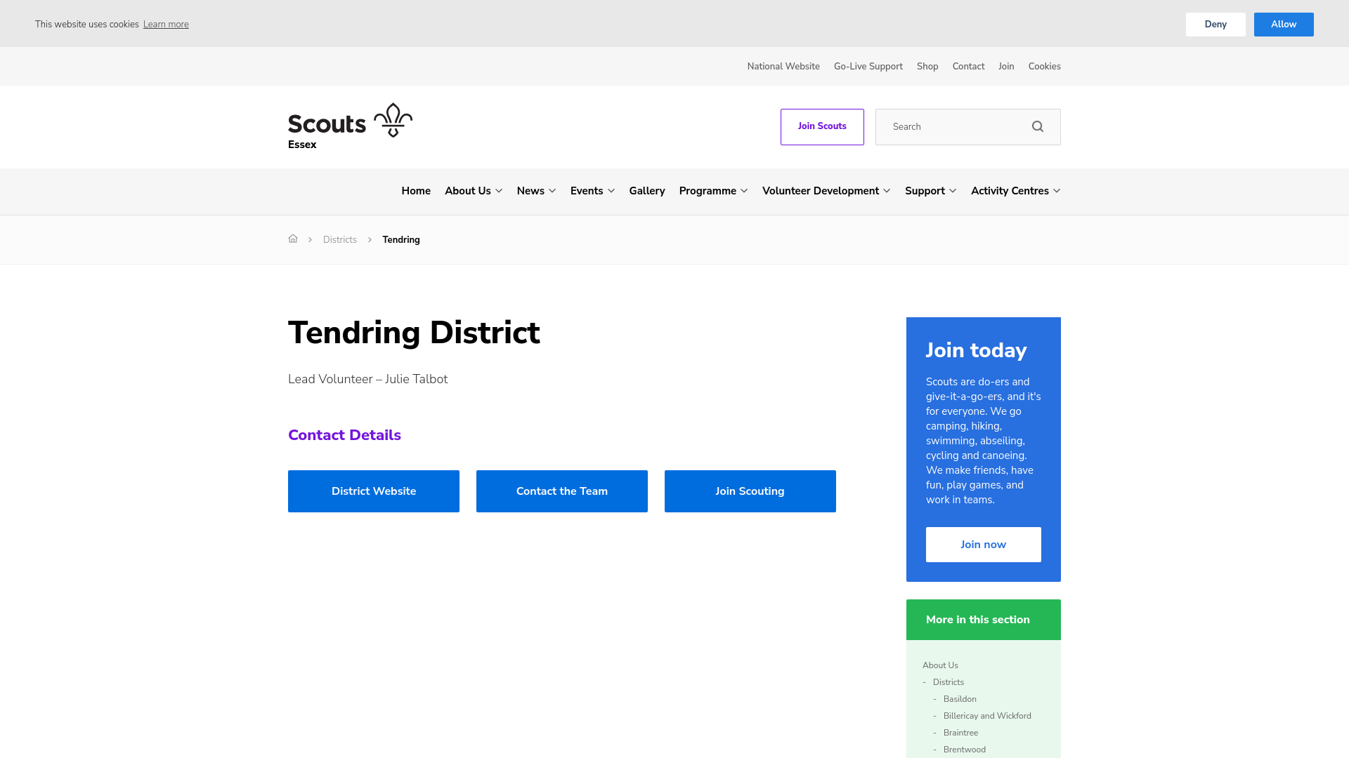 Website screenshot