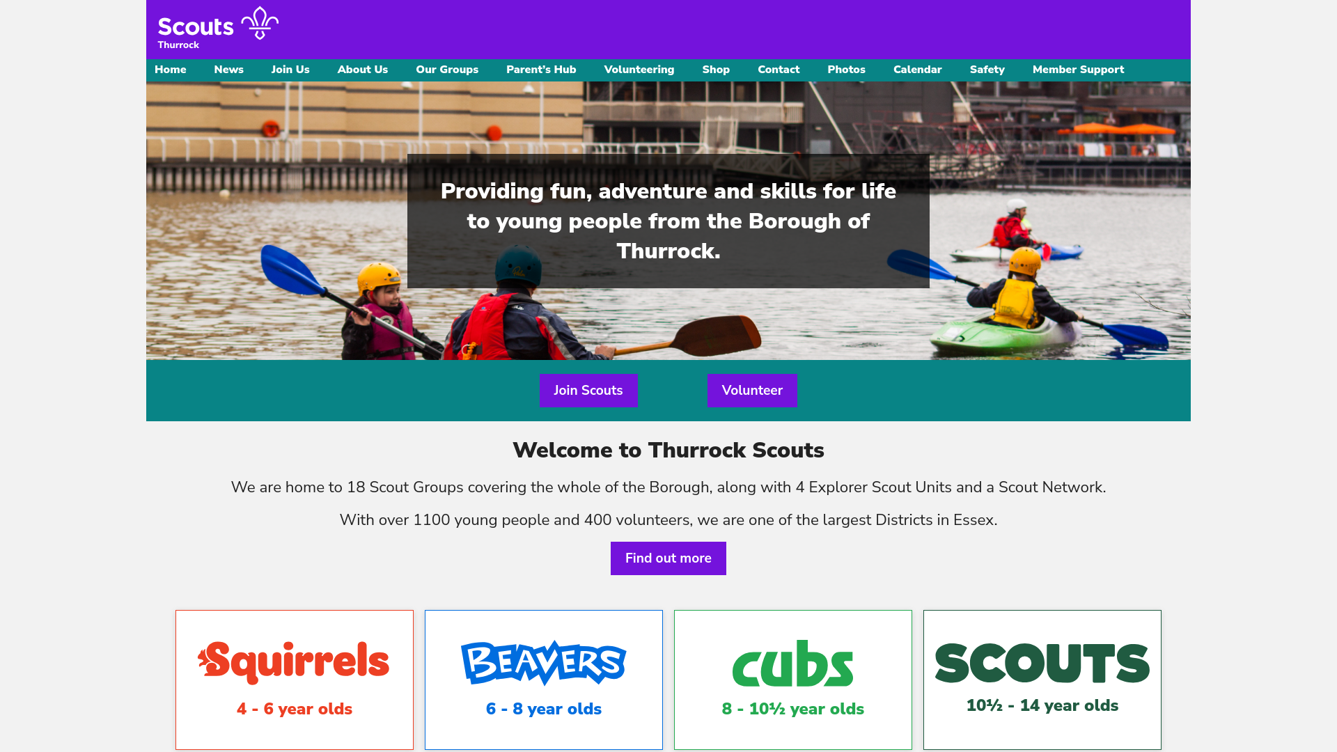 Website screenshot
