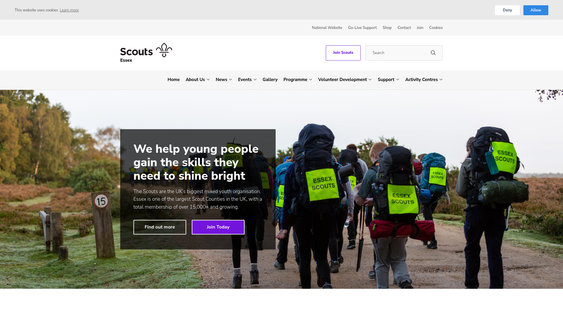 Website screenshot