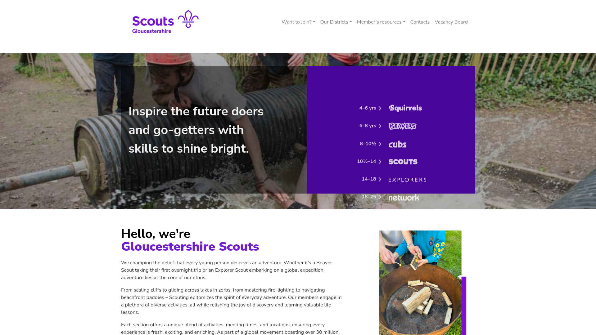 Website screenshot