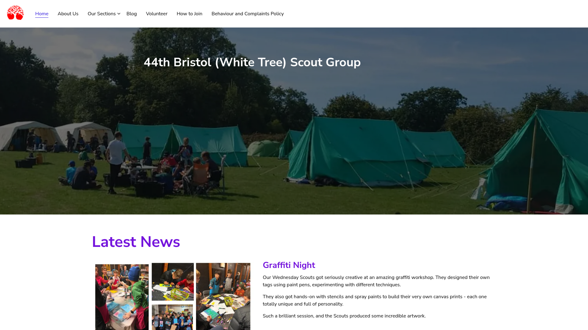 Website screenshot