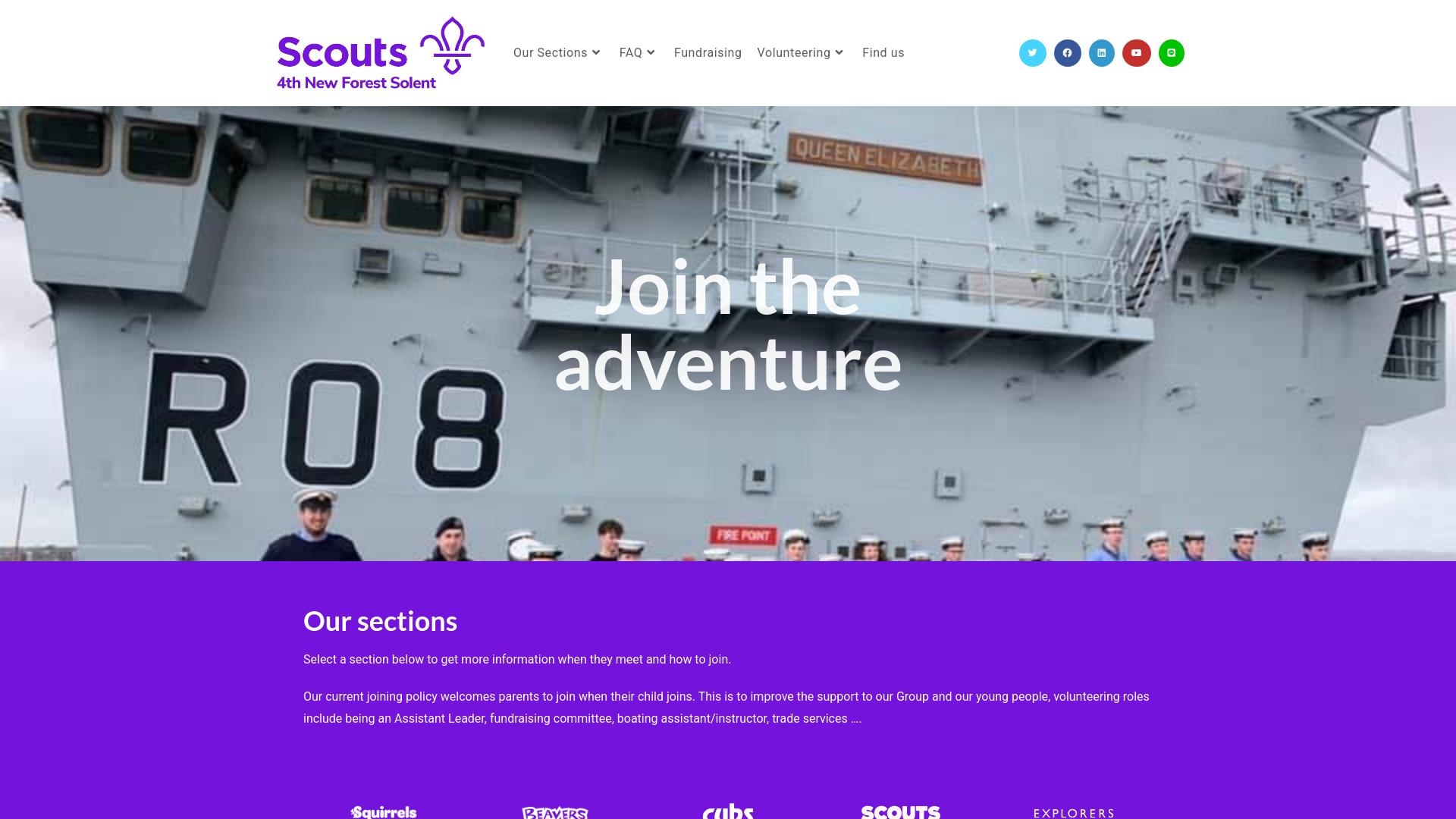 Website screenshot