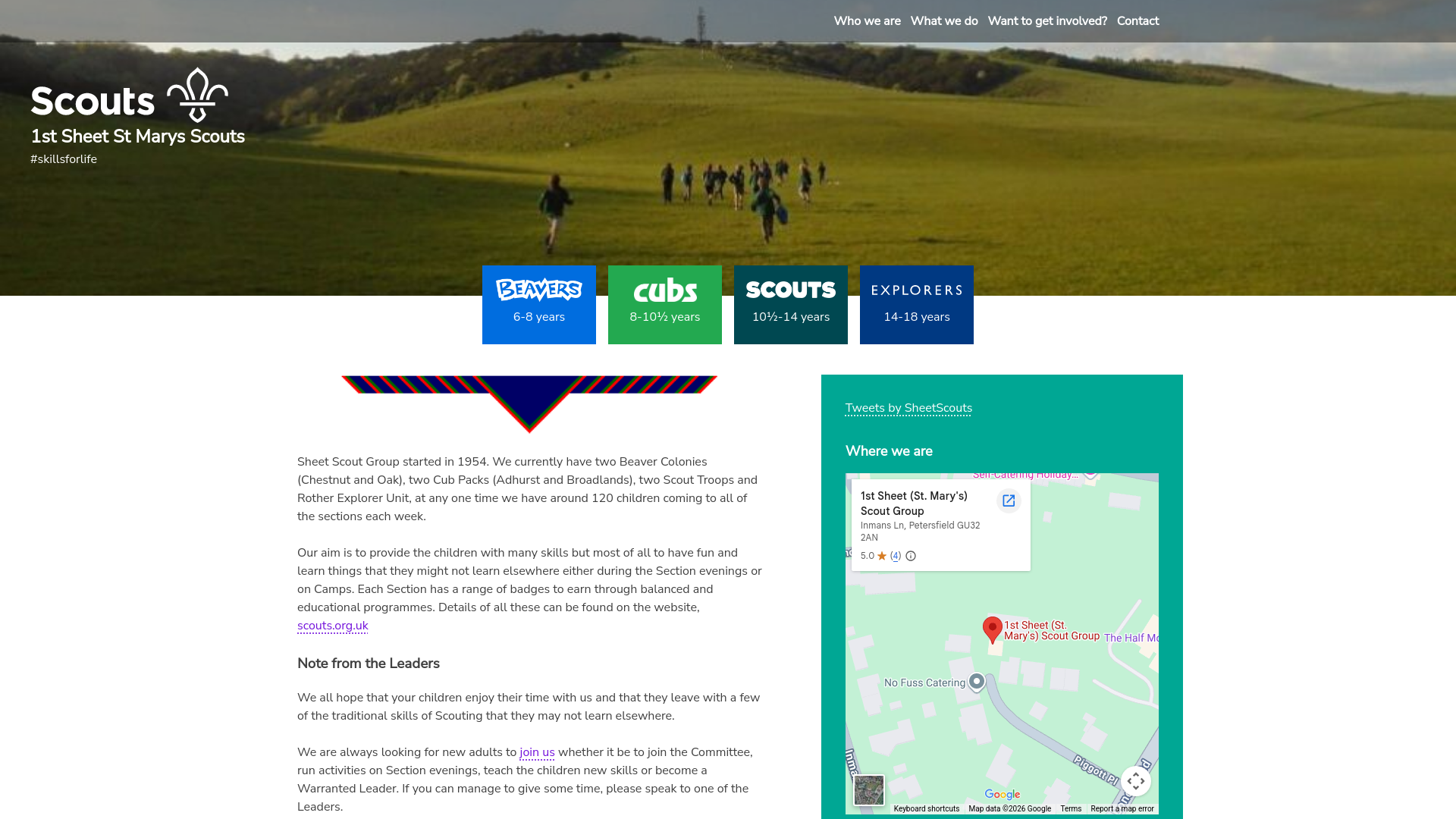 Website screenshot