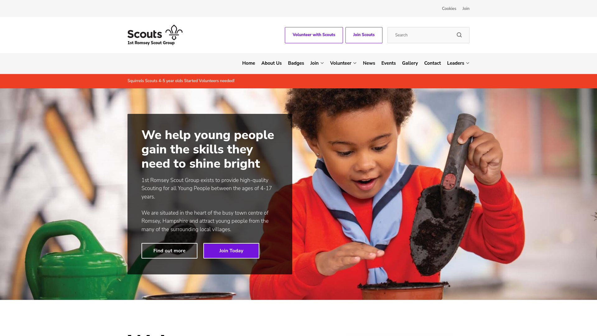 Website screenshot