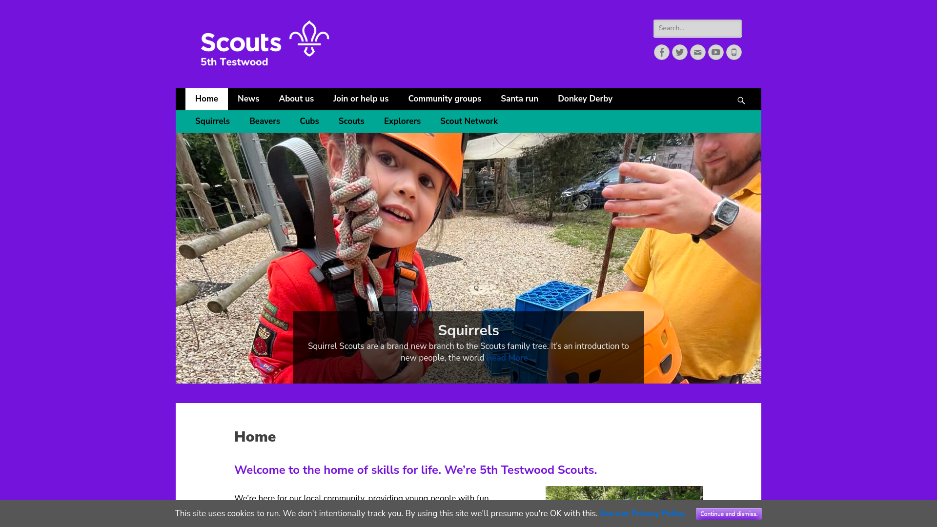 Website screenshot
