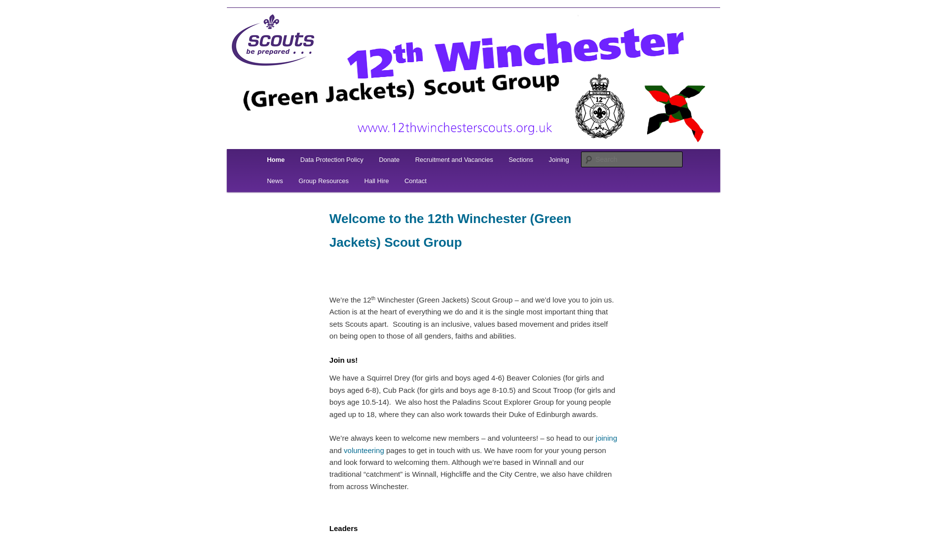 Website screenshot