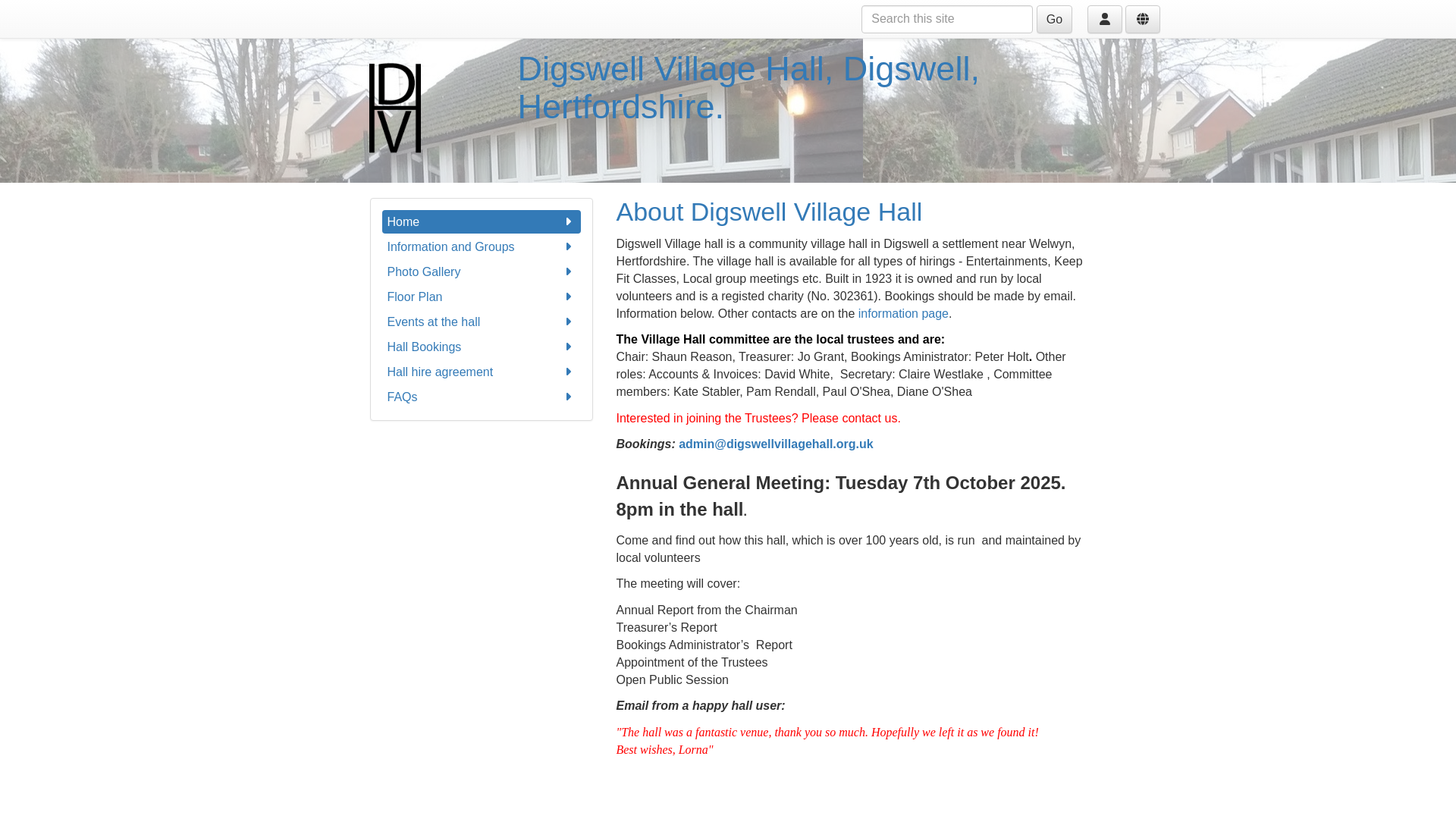 Website screenshot
