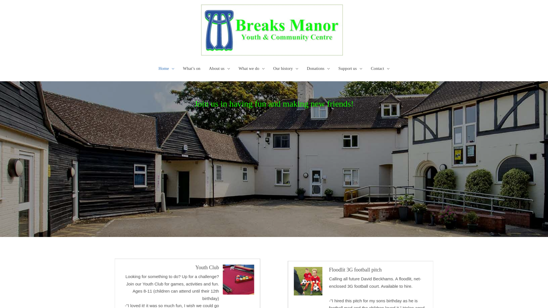Website screenshot