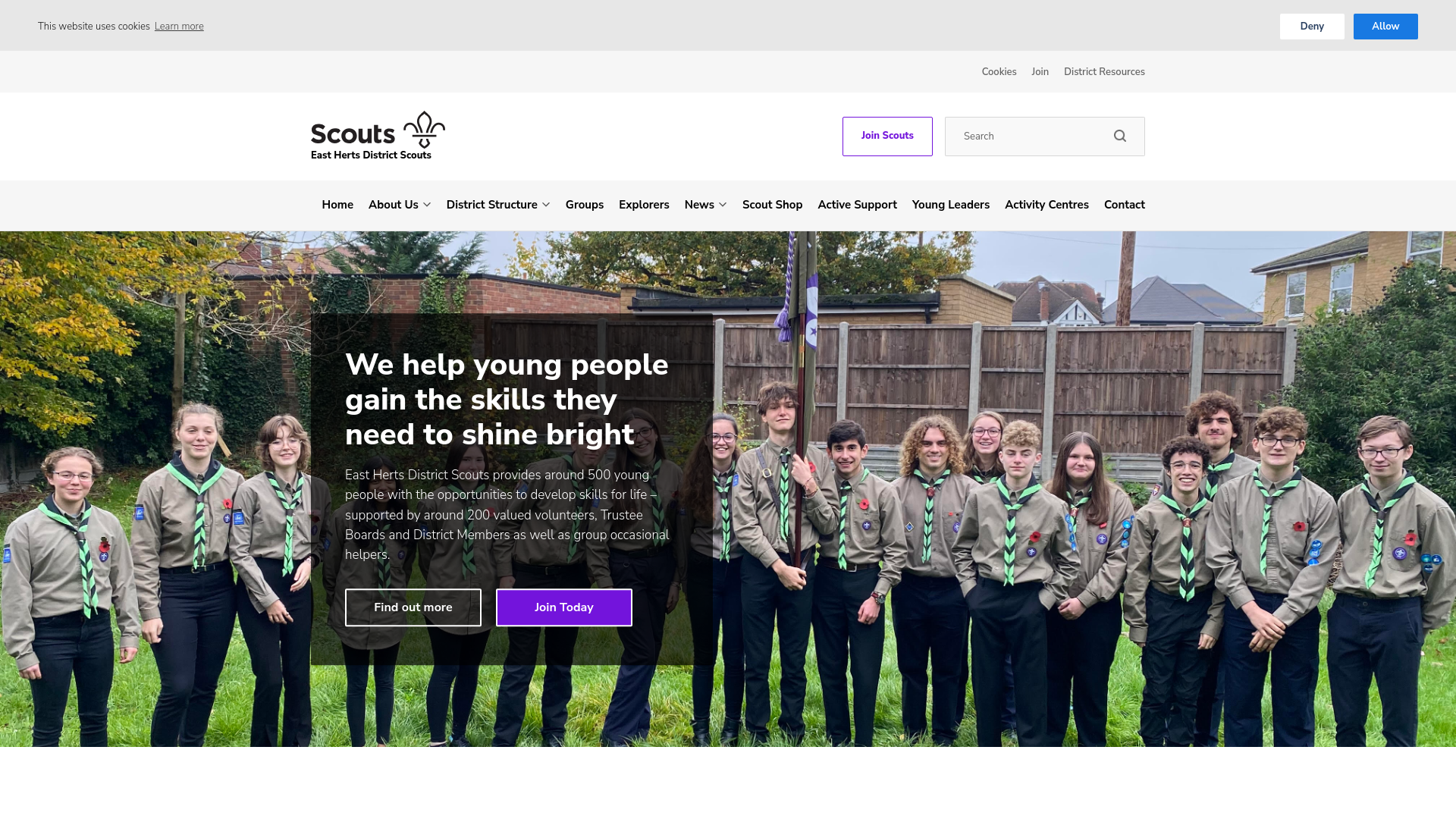 Website screenshot