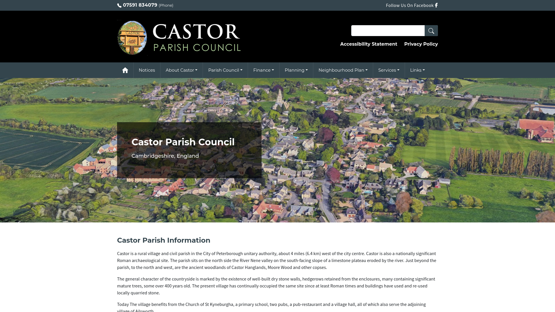 Website screenshot