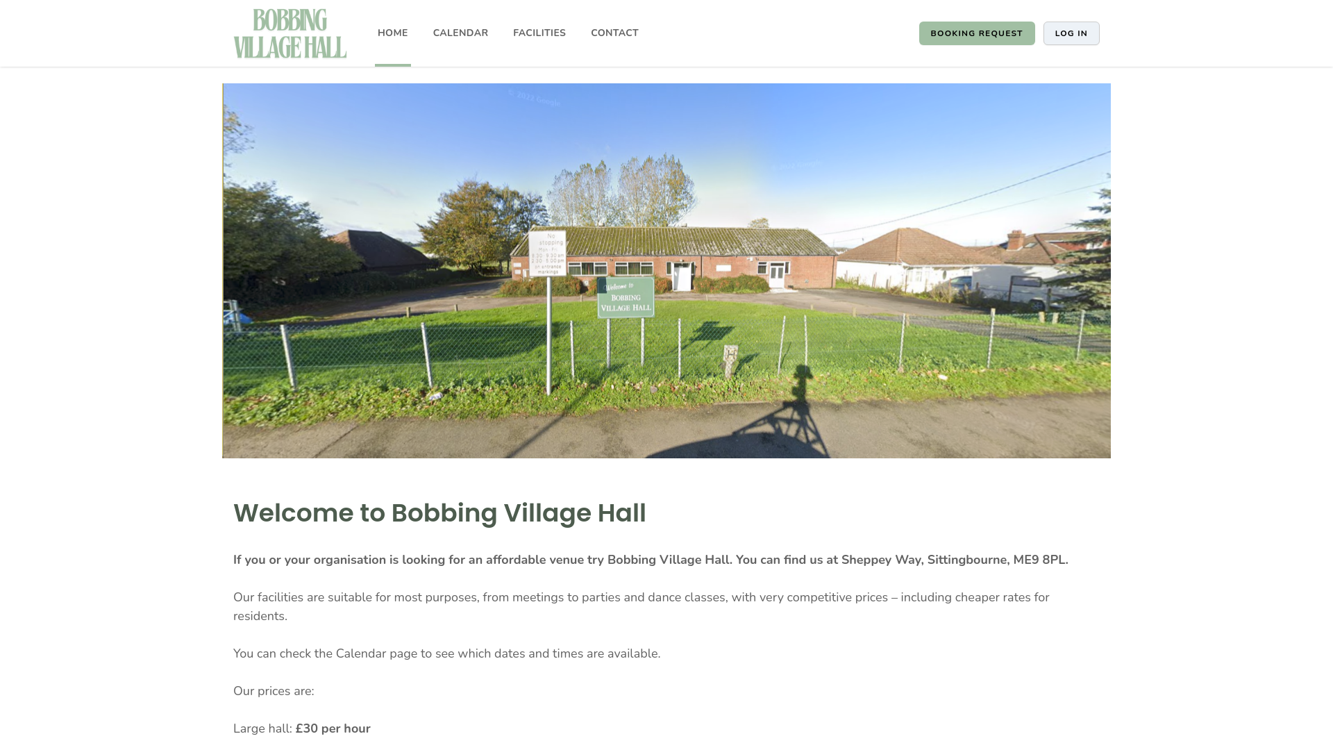 Website screenshot