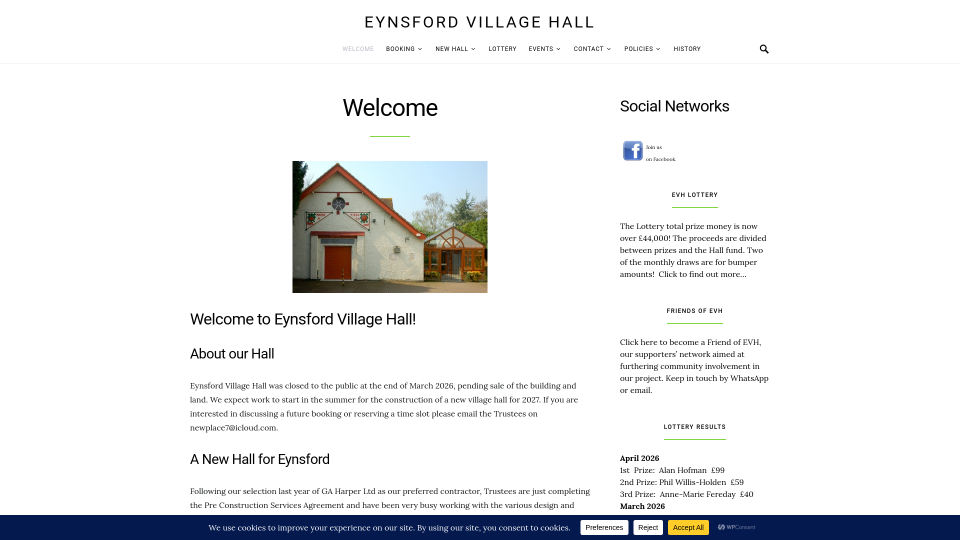 Website screenshot