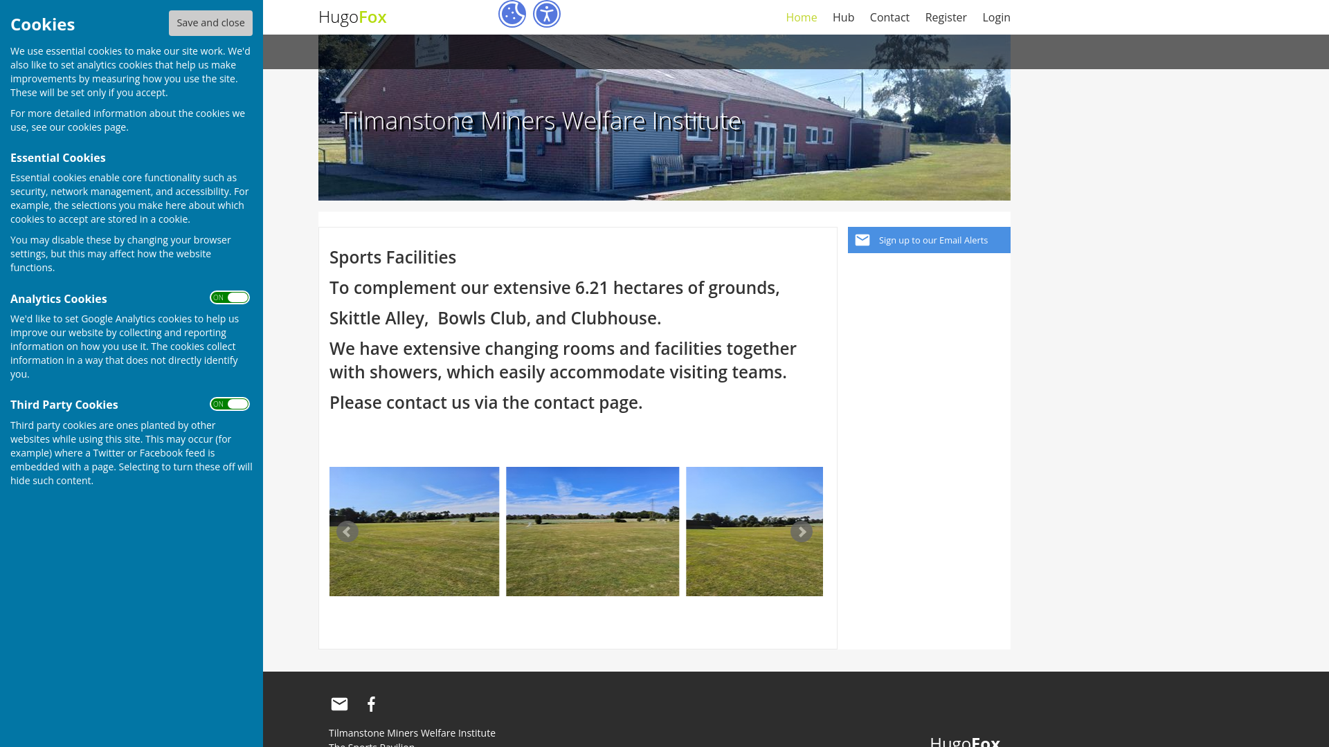 Website screenshot