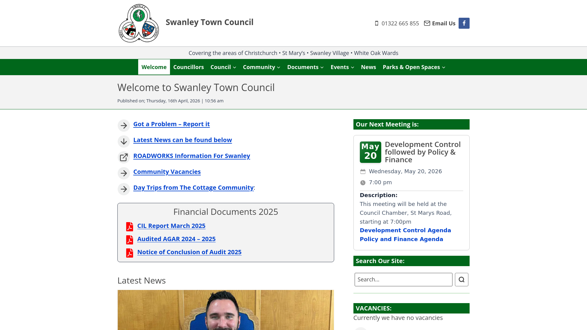 Website screenshot