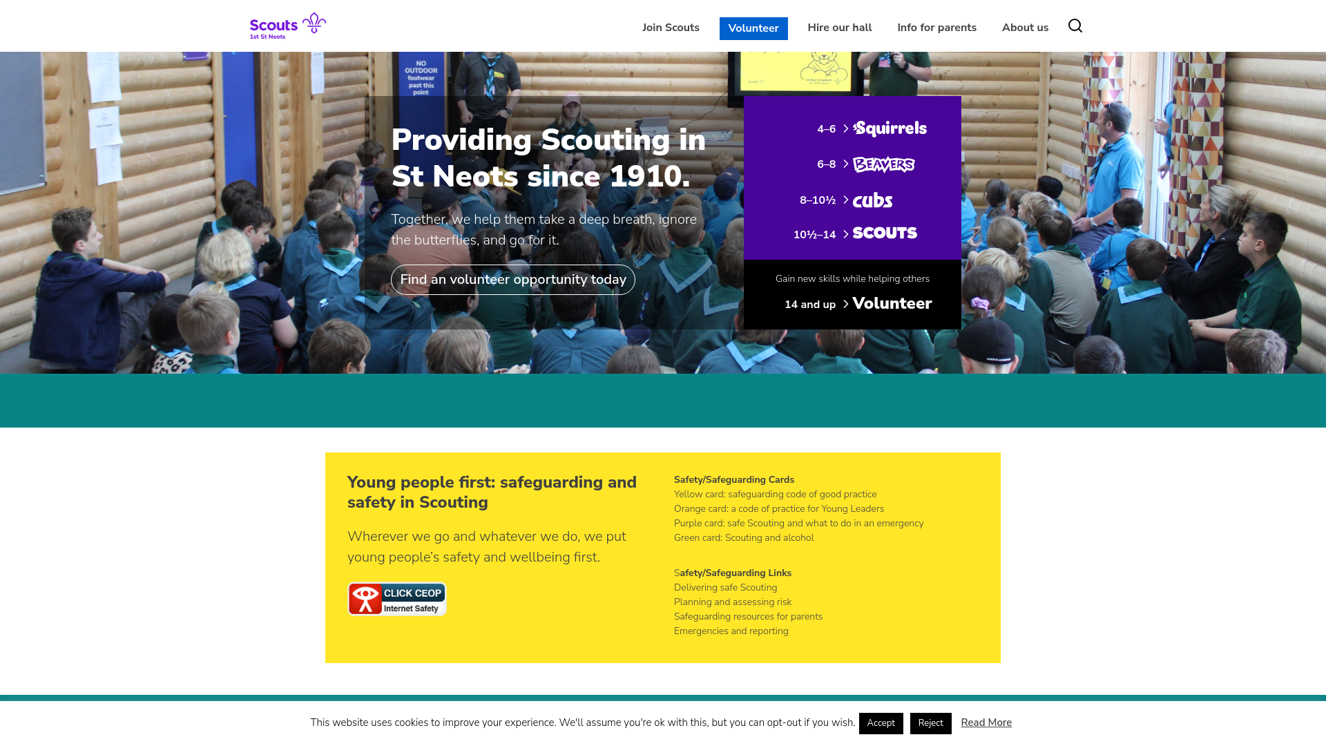 Website screenshot