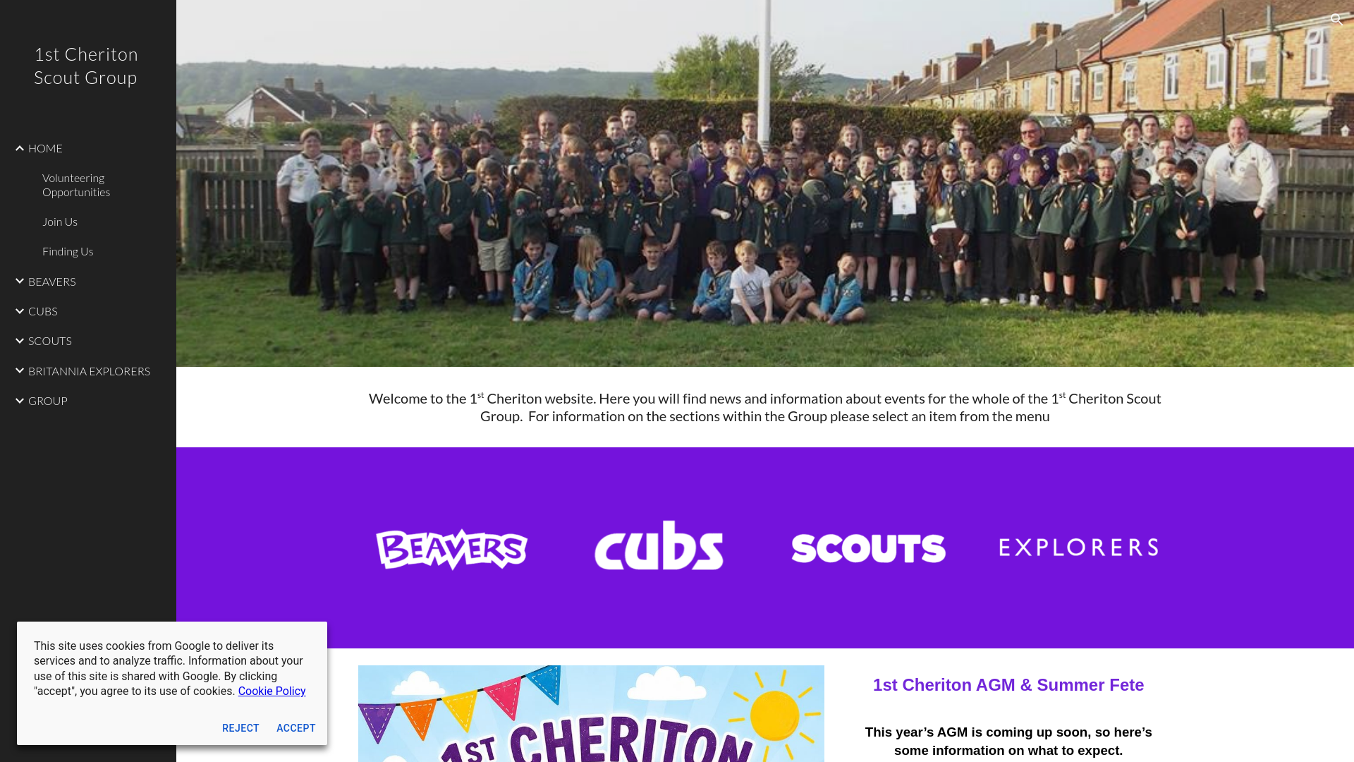 Website screenshot