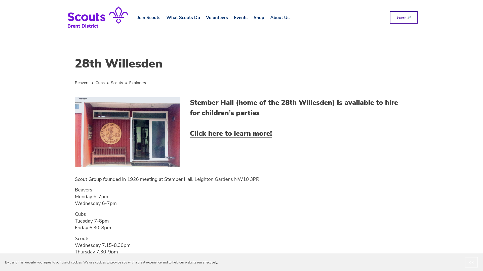 Website screenshot