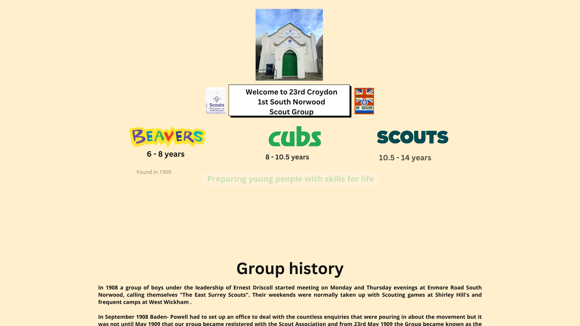 Website screenshot
