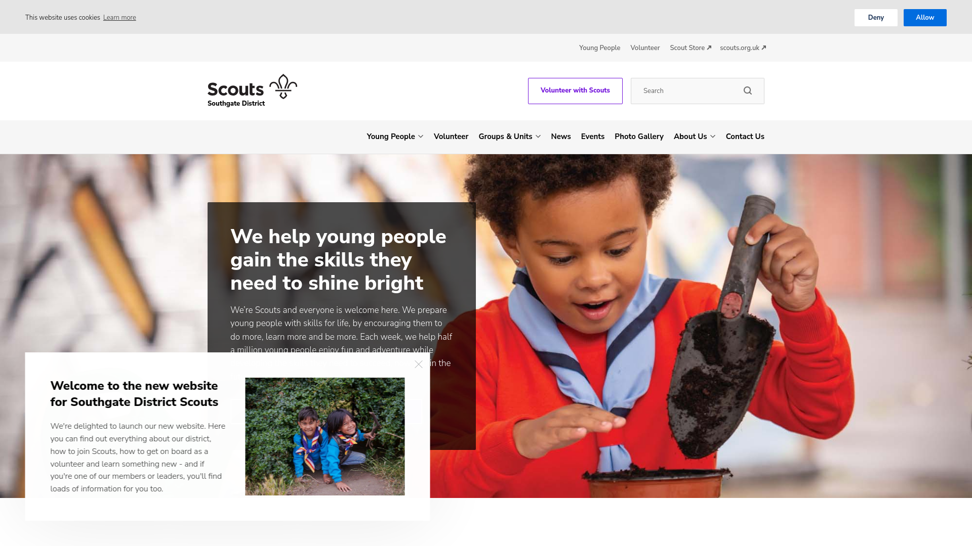 Website screenshot