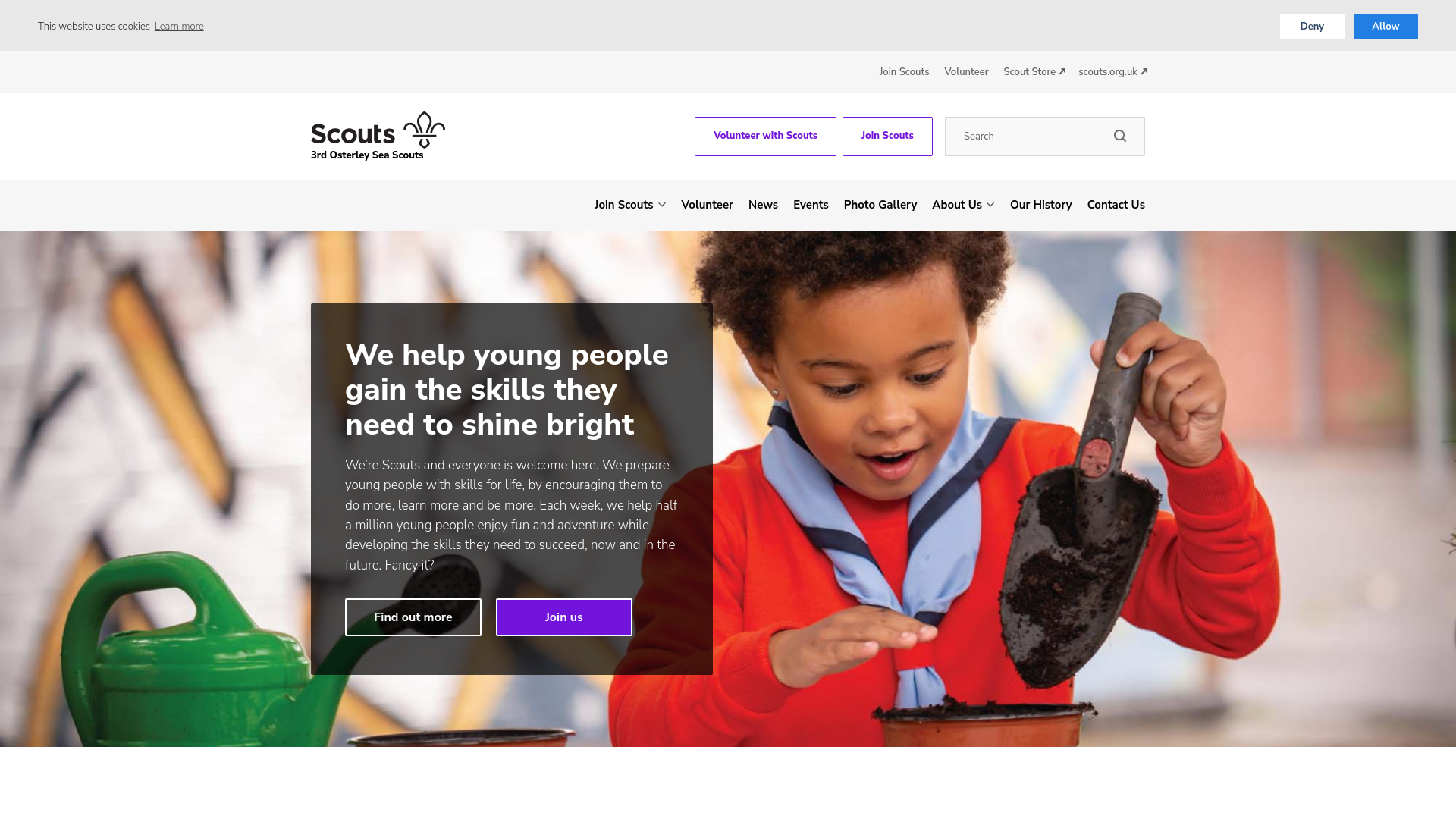 Website screenshot