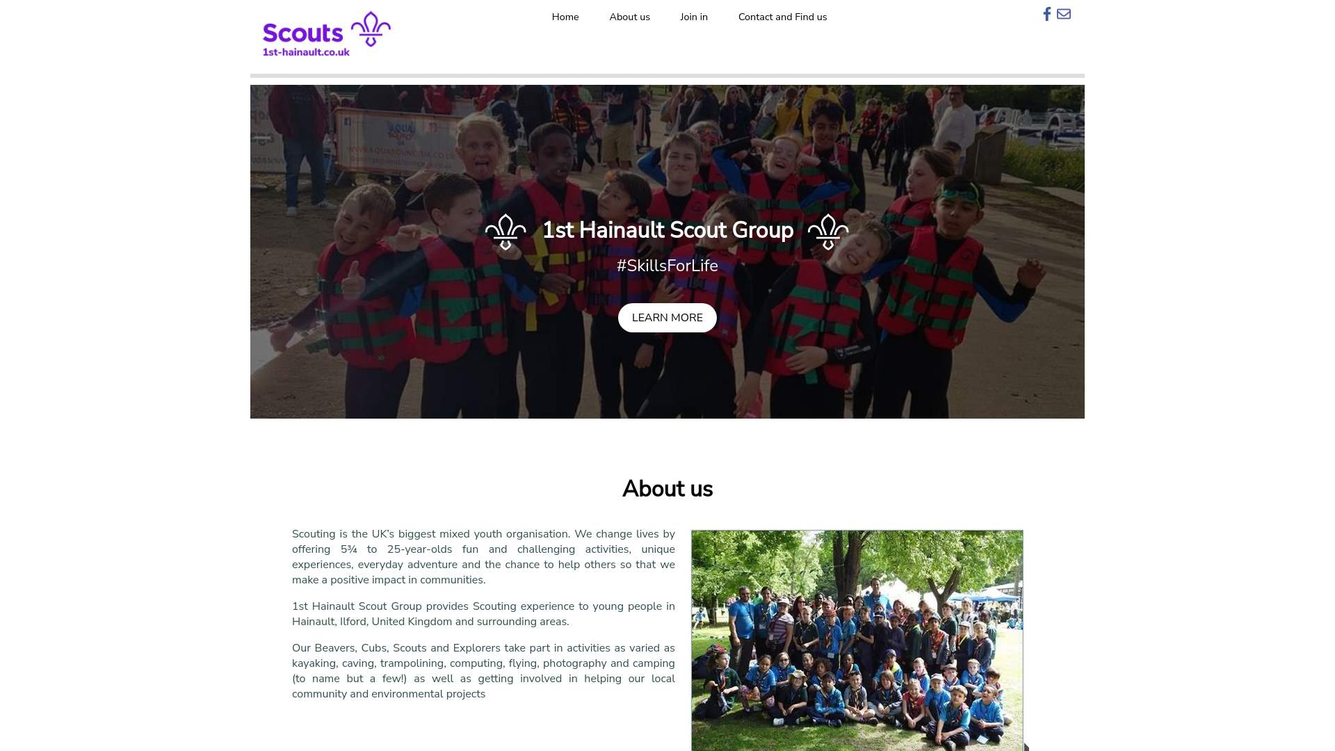 Website screenshot