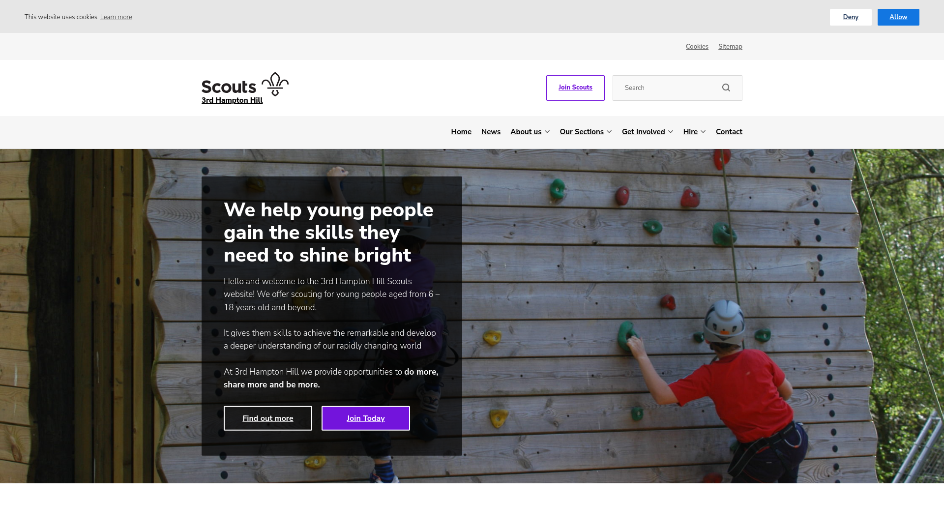 Website screenshot