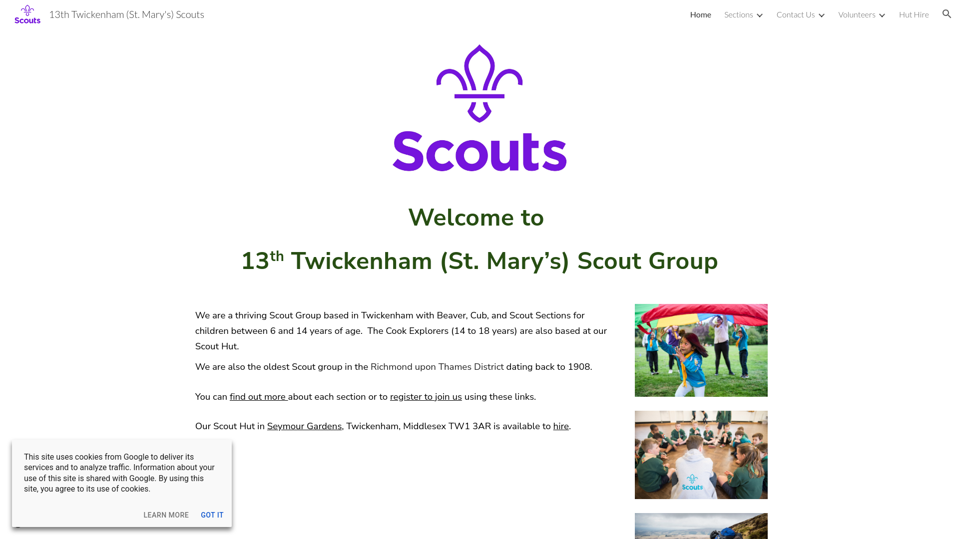 Website screenshot