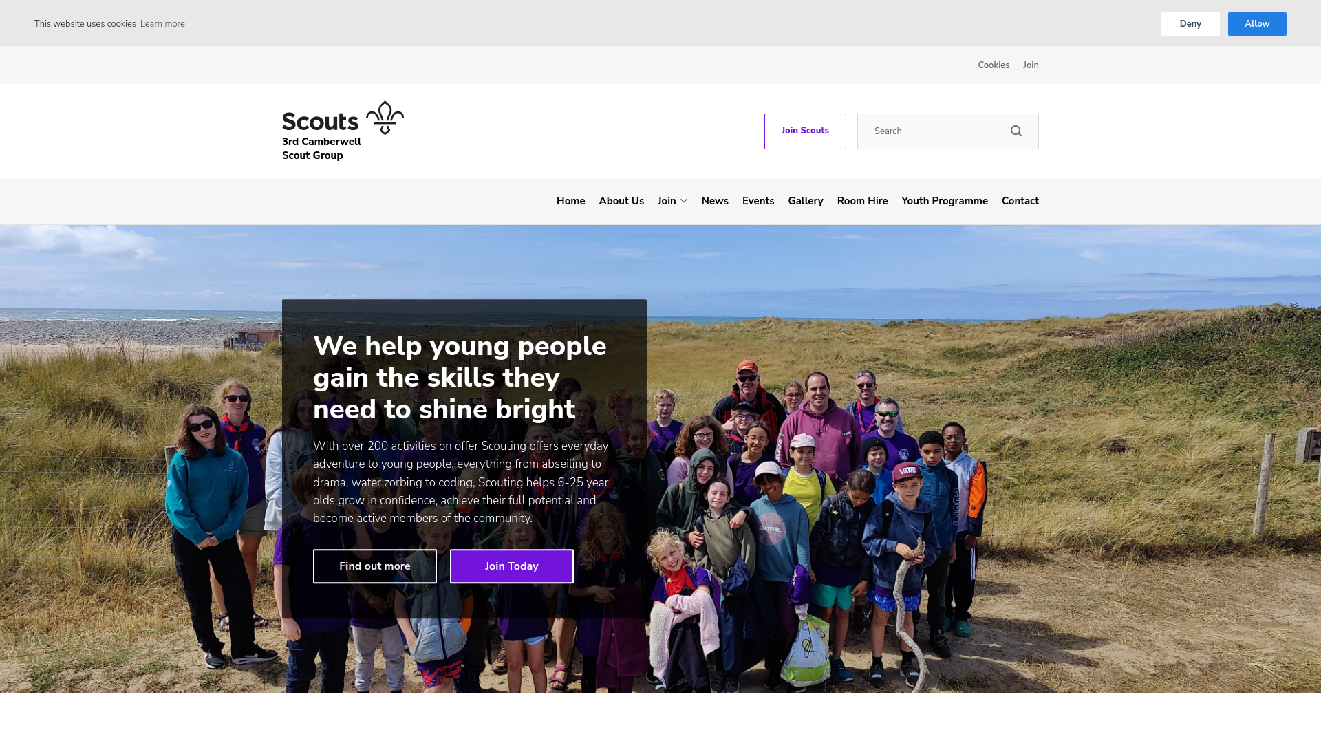 Website screenshot