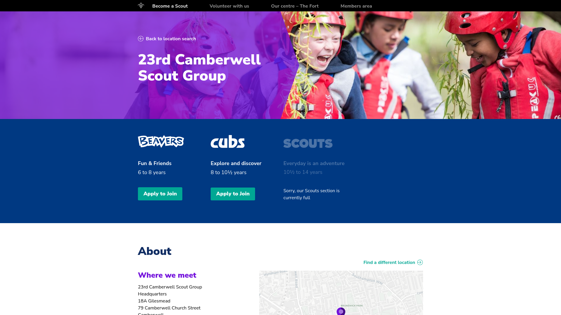 Website screenshot