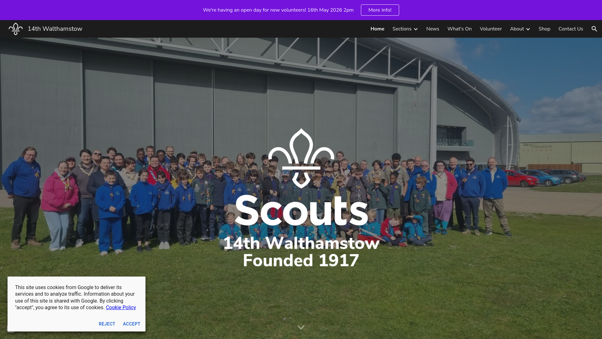 Website screenshot