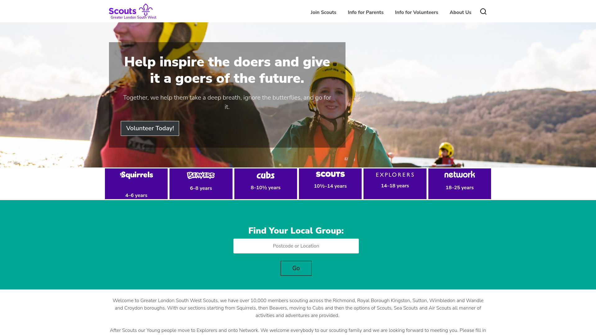 Website screenshot