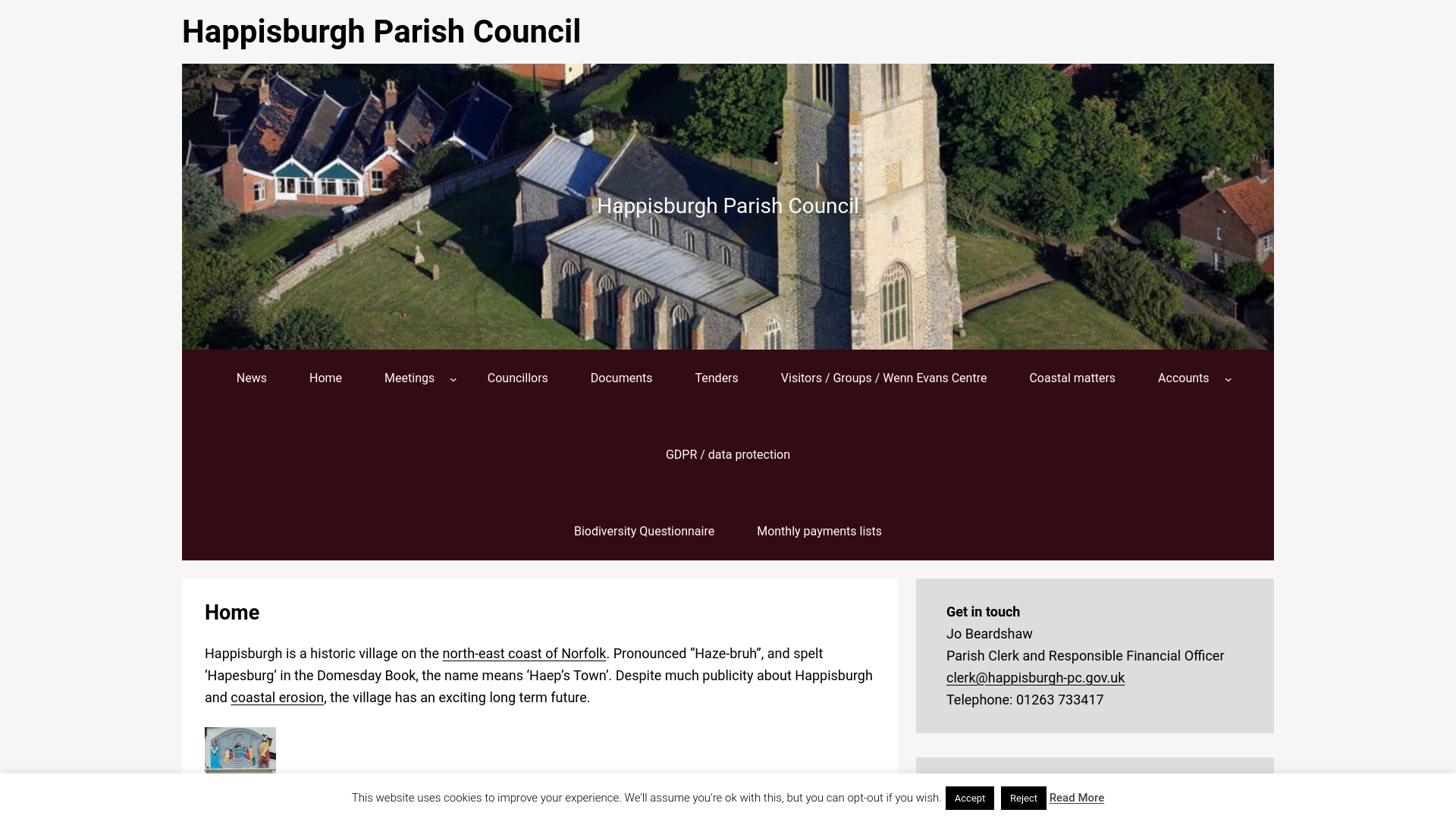 Website screenshot
