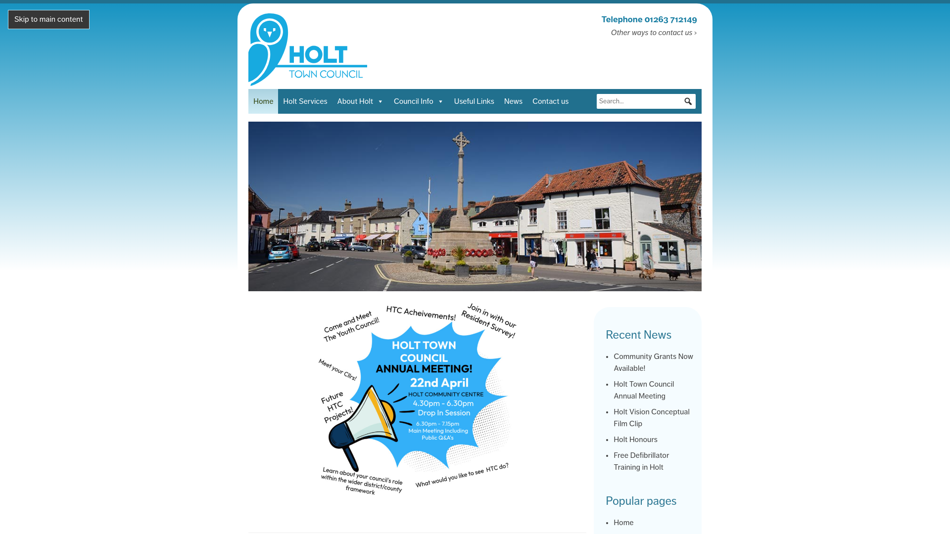 Website screenshot
