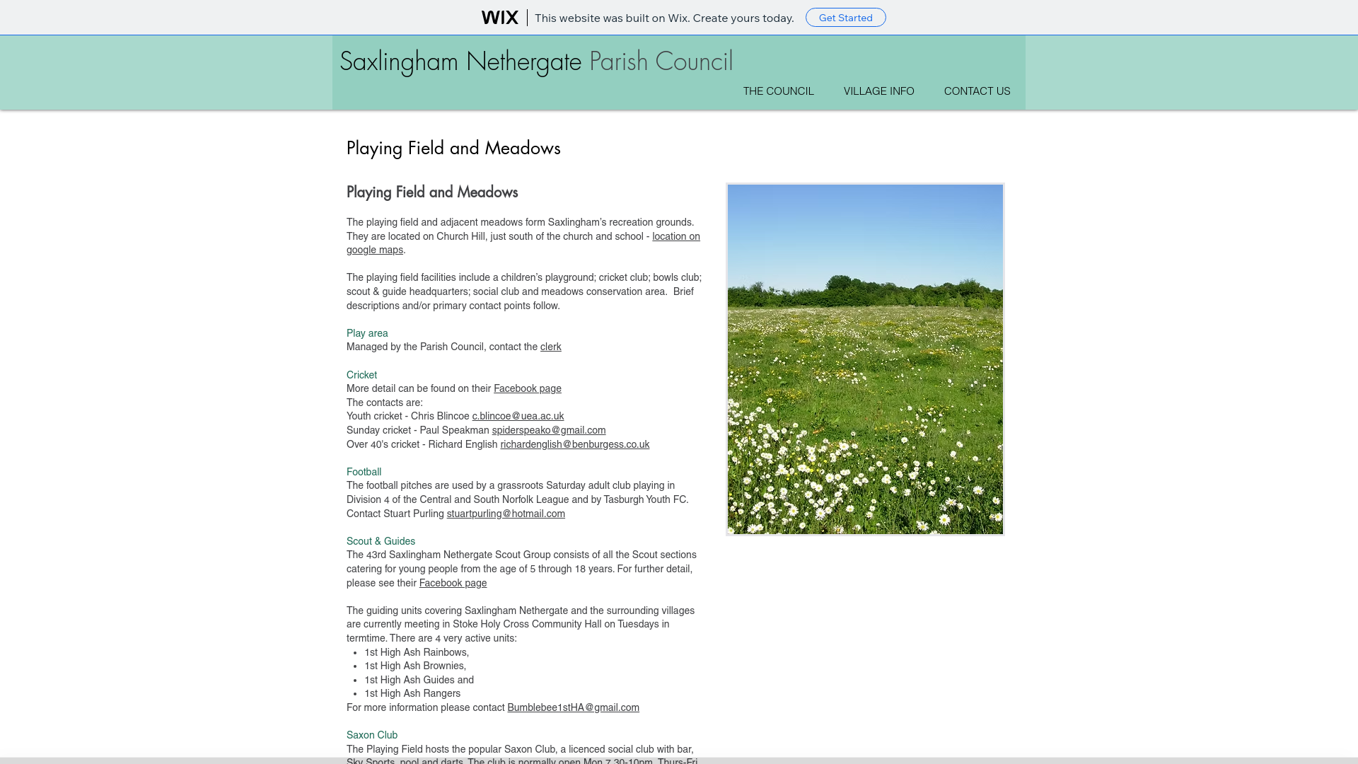 Website screenshot