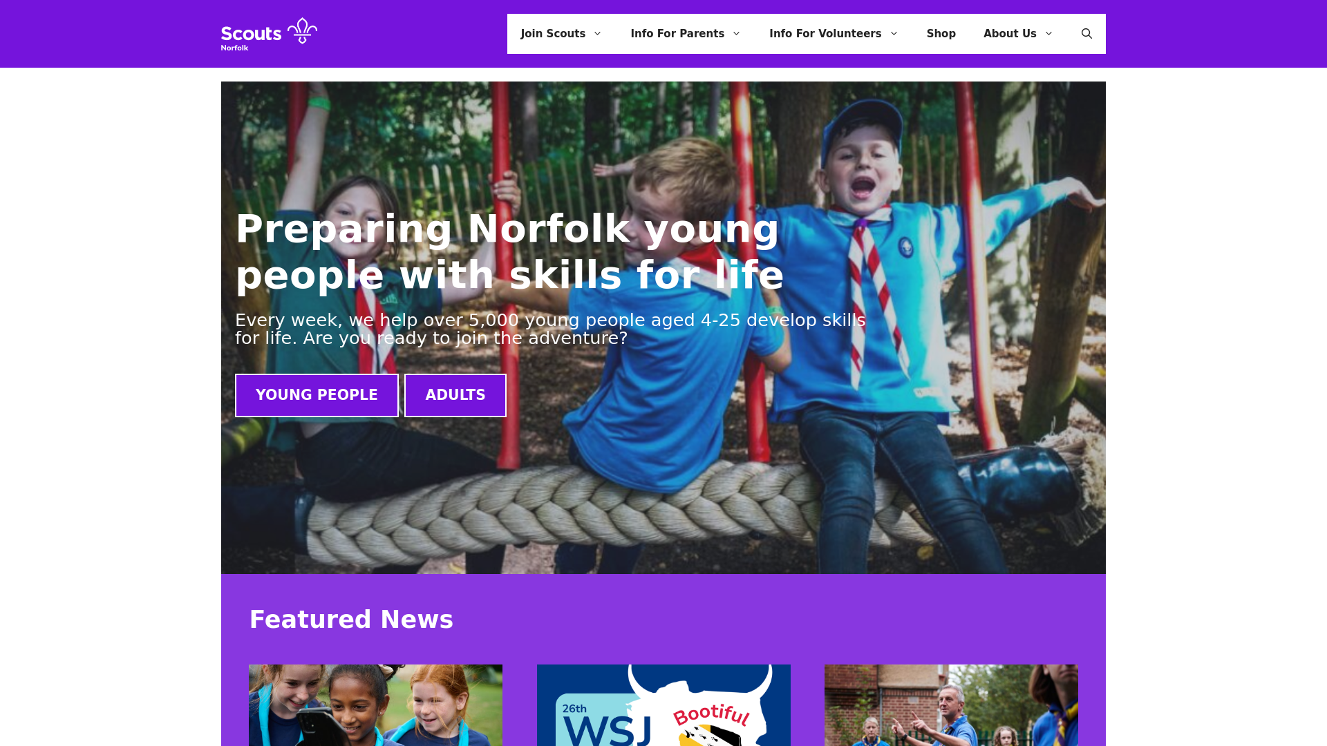 Website screenshot