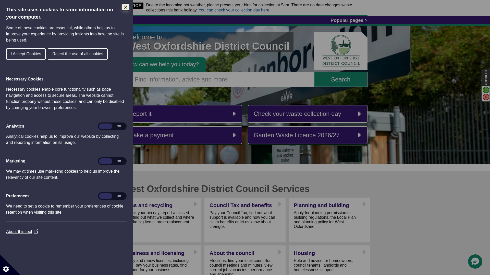 Website screenshot