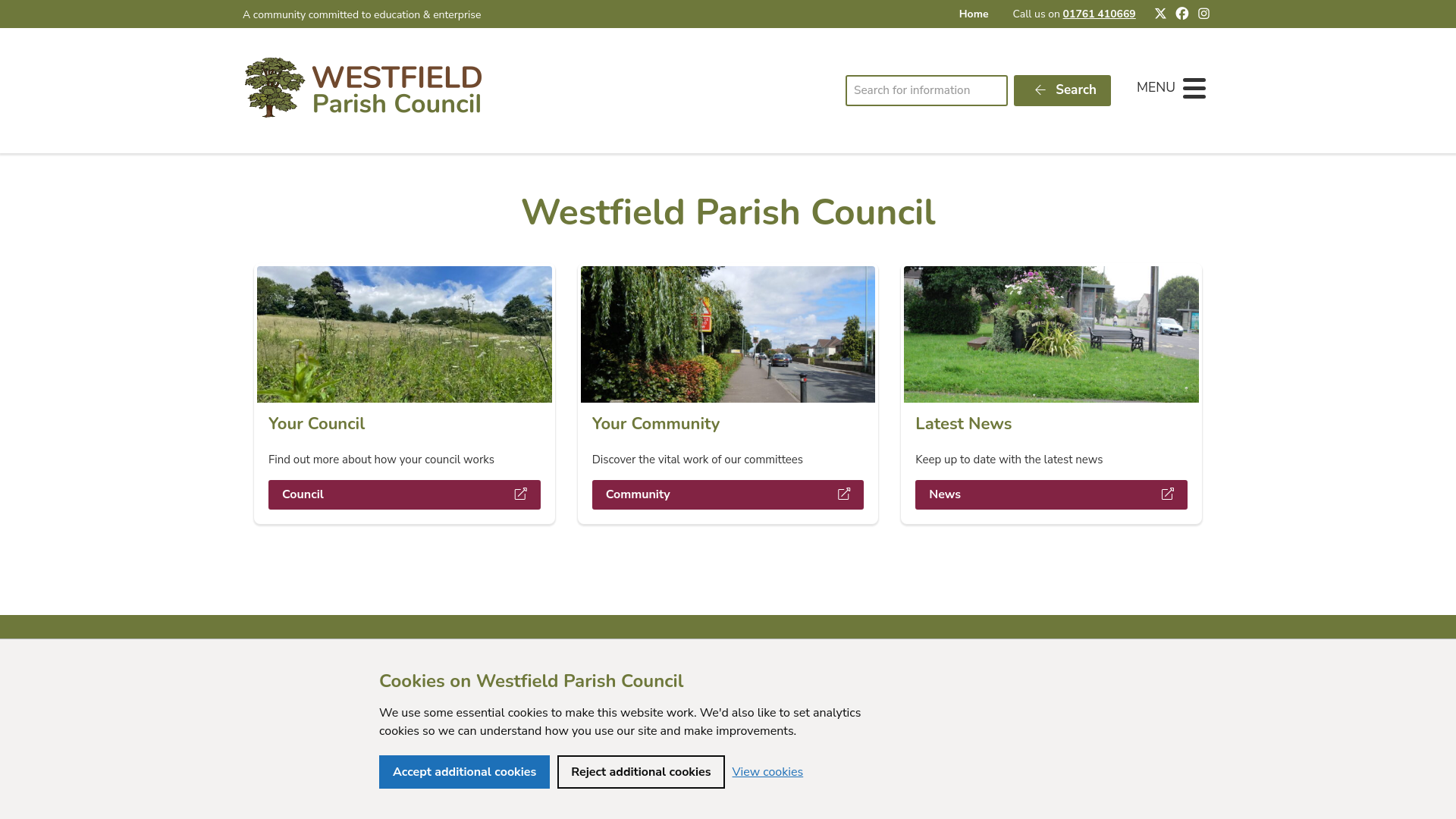 Website screenshot