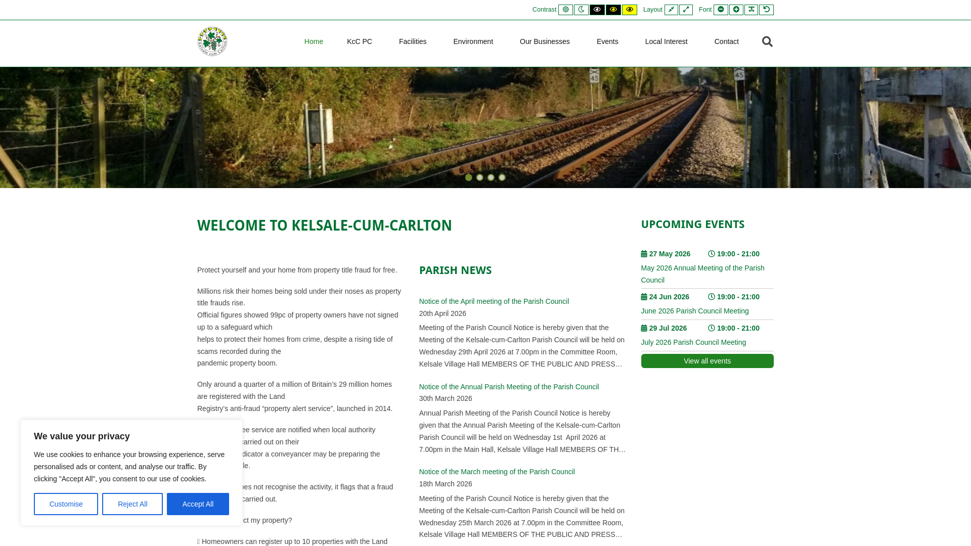 Website screenshot
