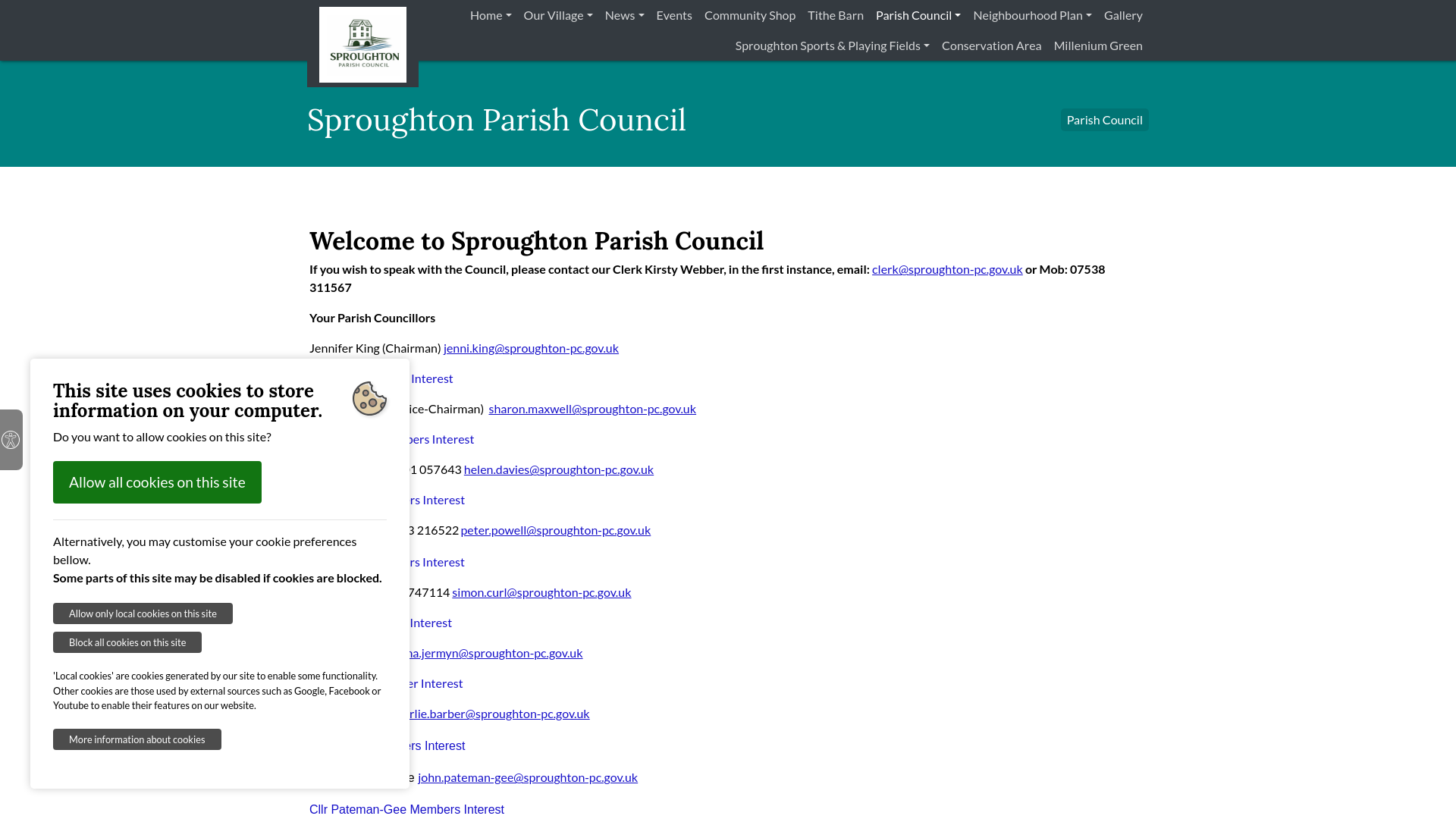 Website screenshot