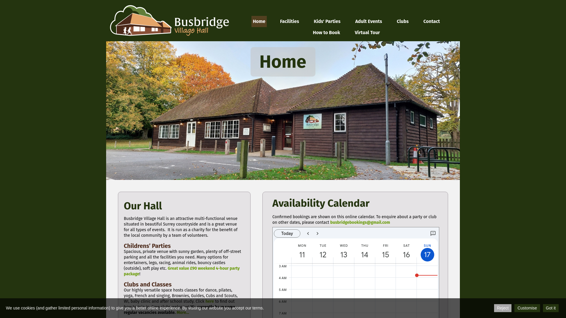 Website screenshot