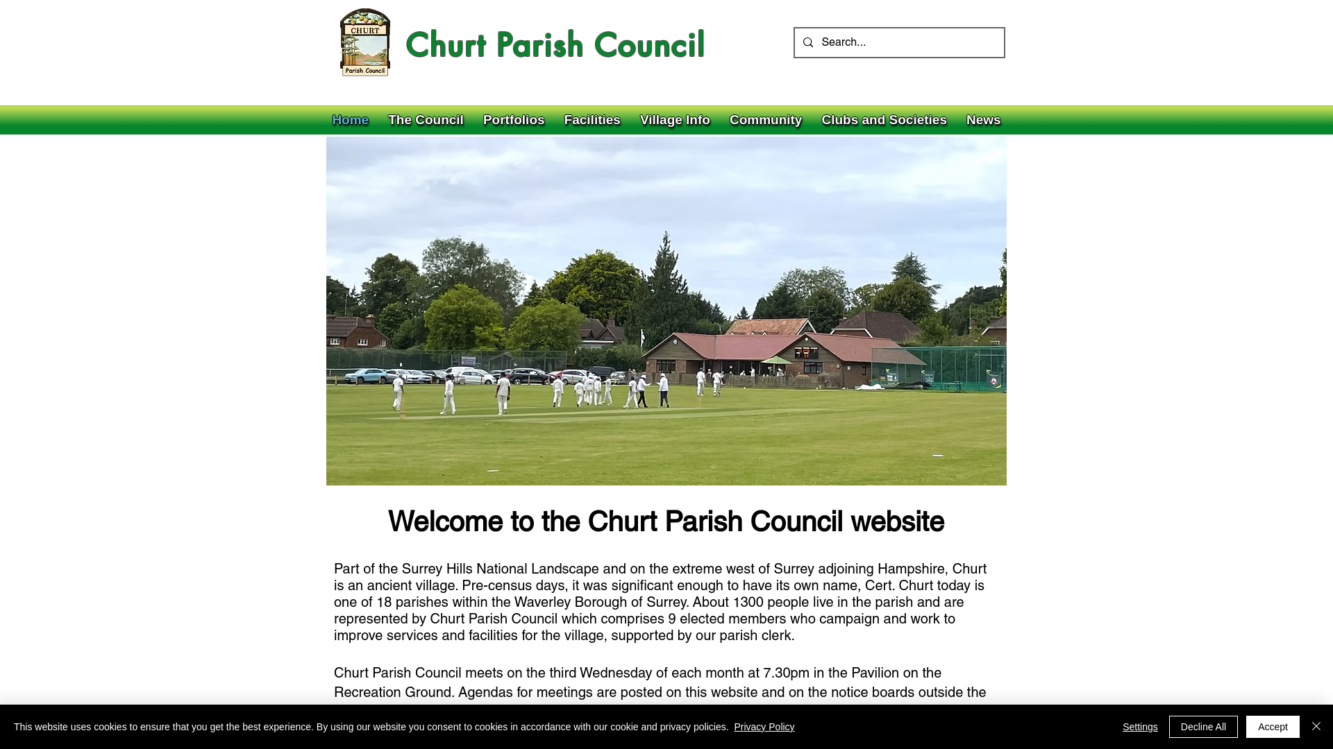 Website screenshot
