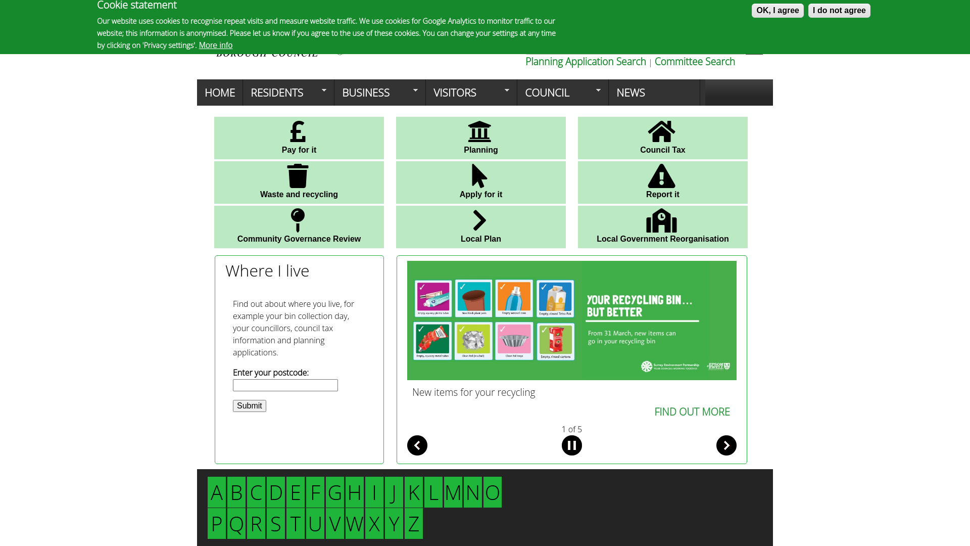 Website screenshot