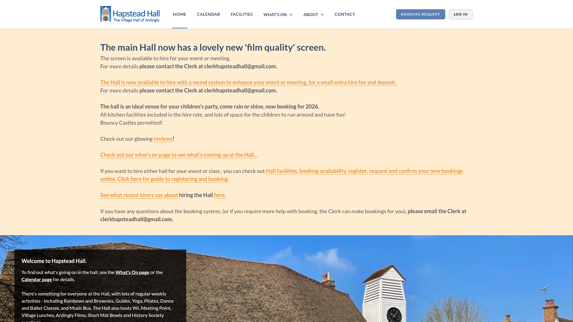 Website screenshot