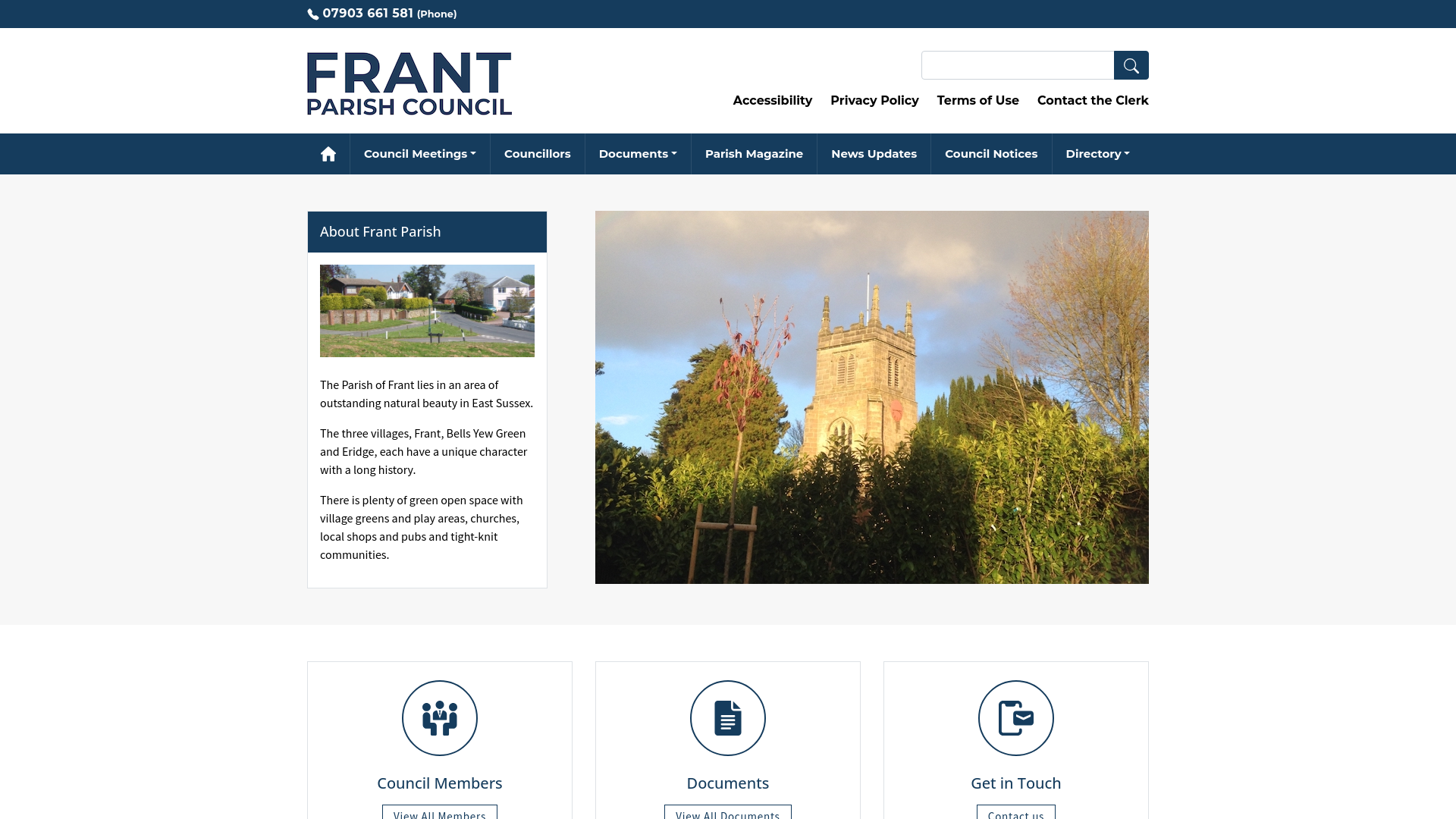 Website screenshot
