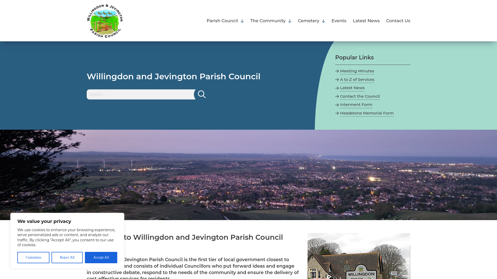 Website screenshot