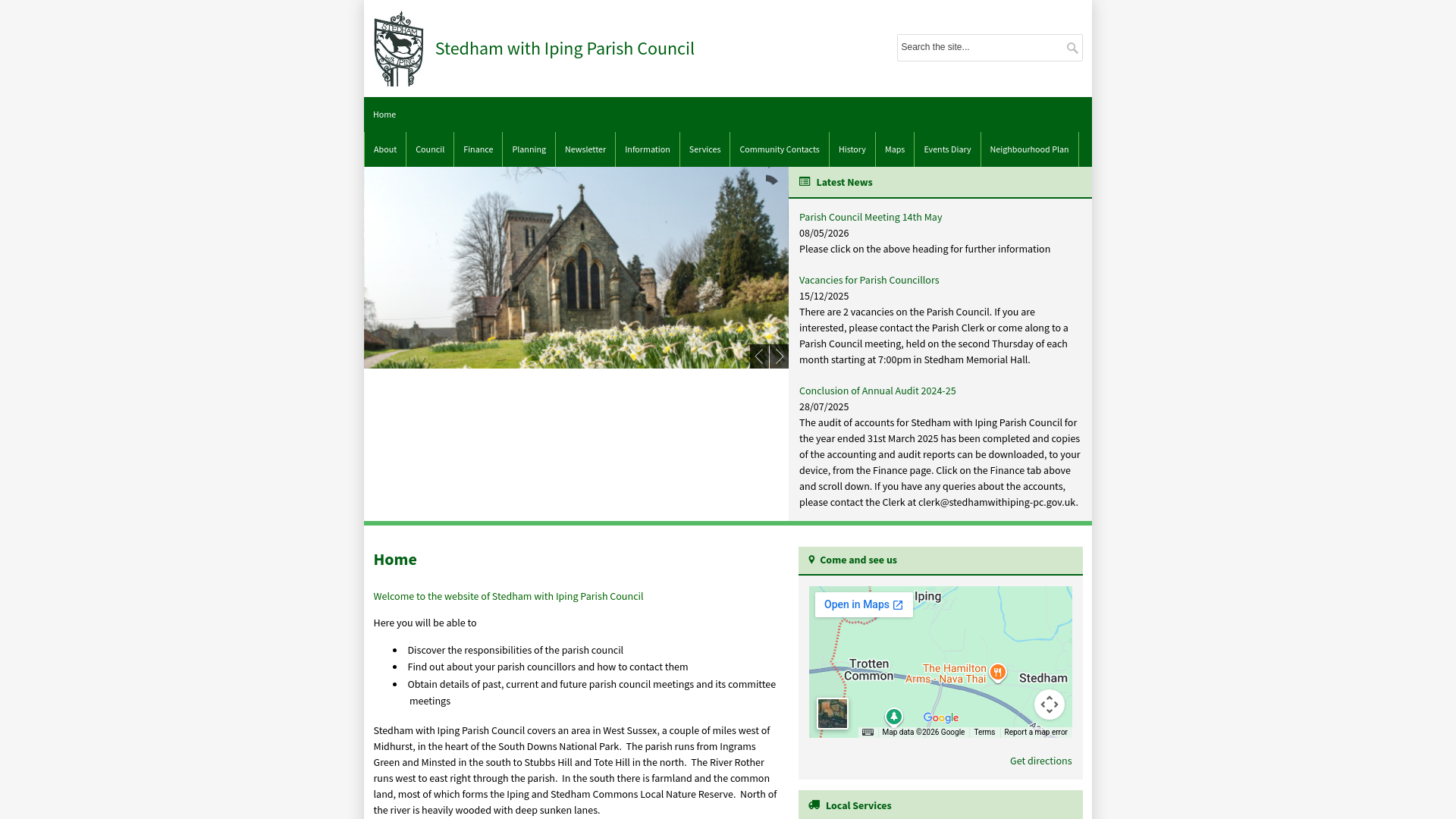 Website screenshot