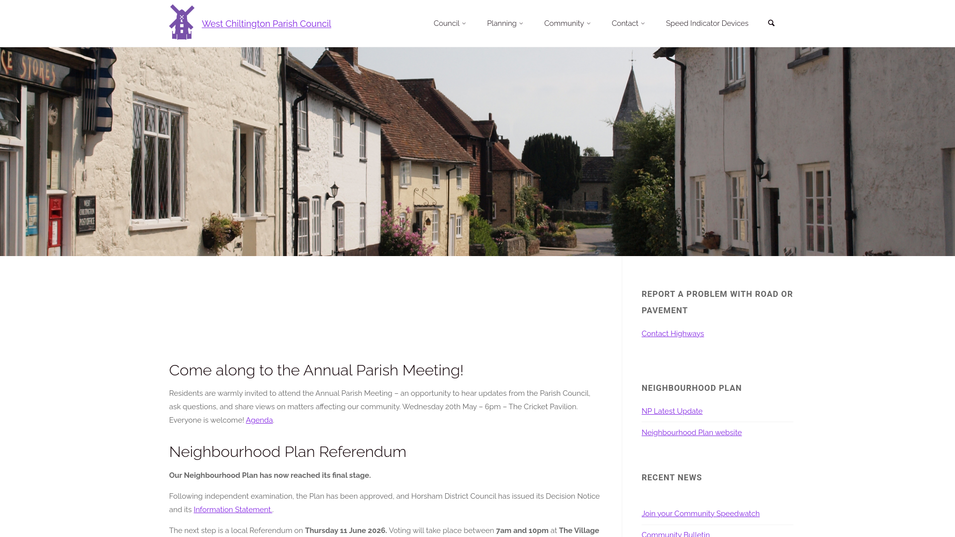 Website screenshot