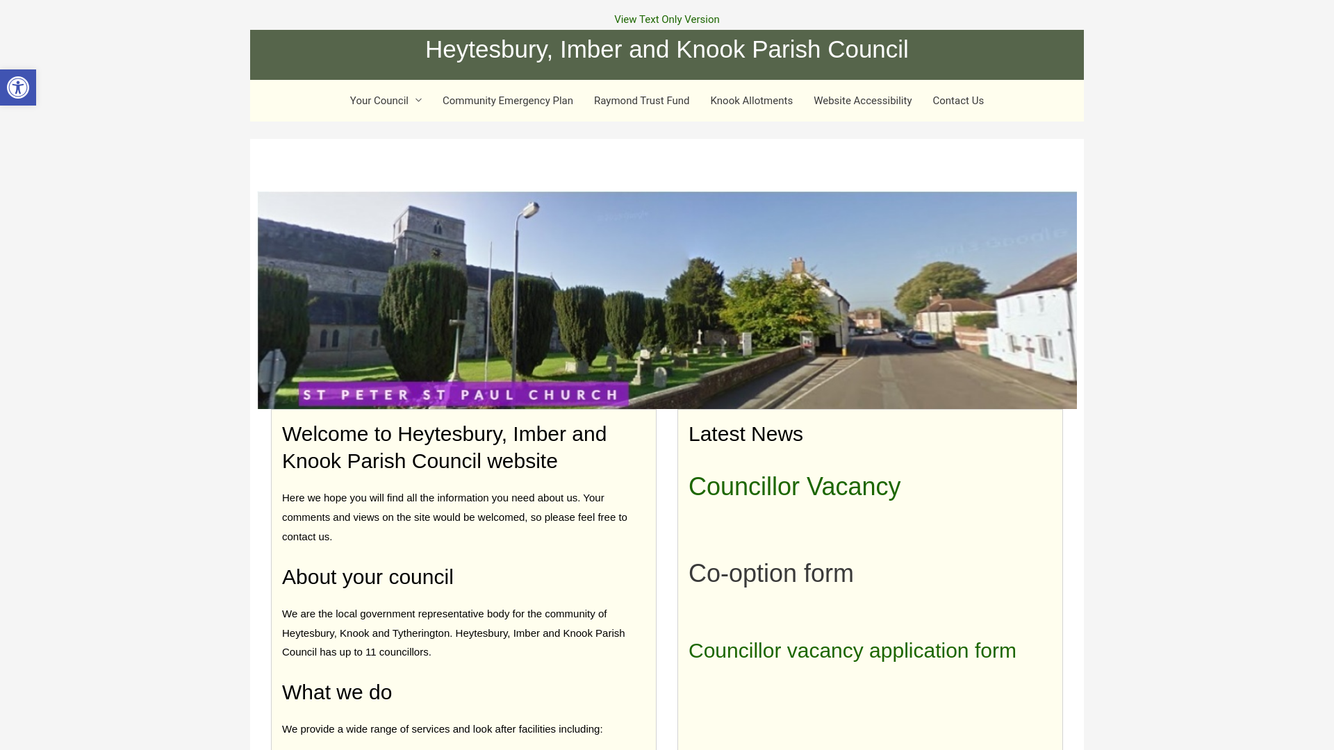 Website screenshot