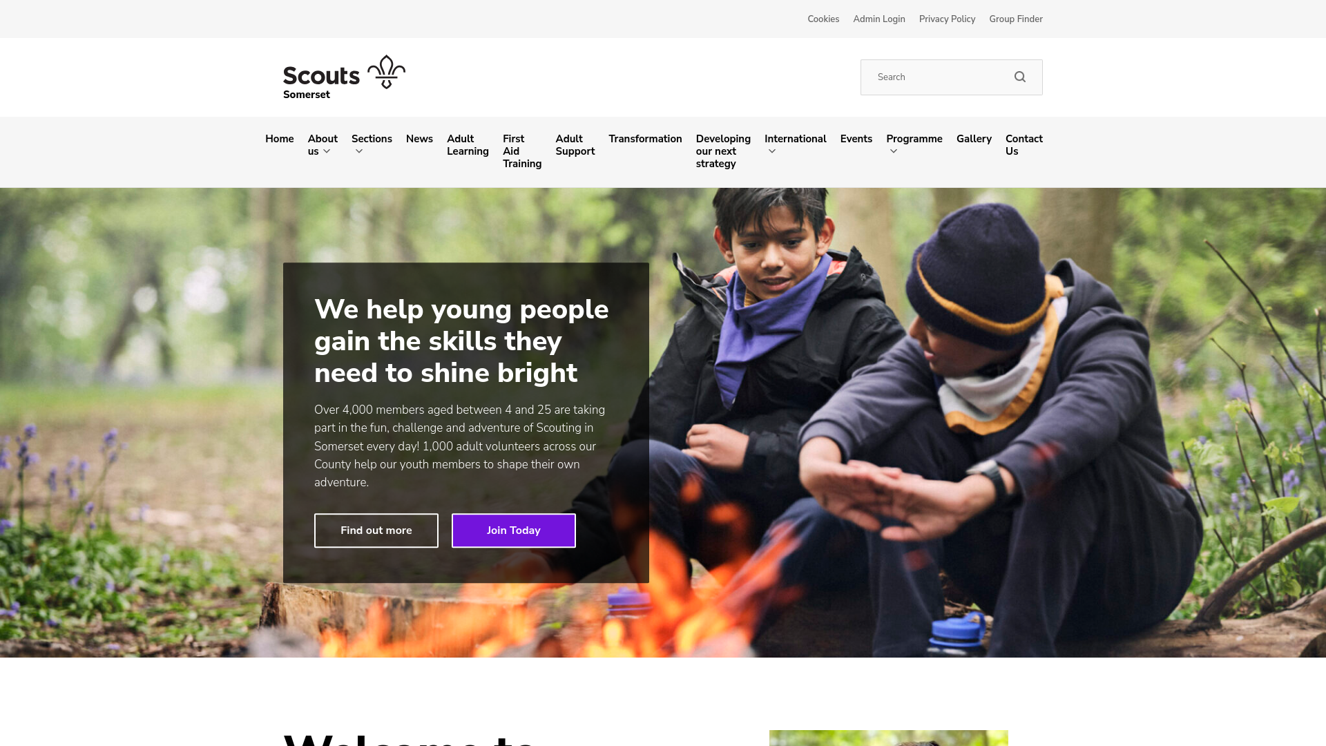Website screenshot